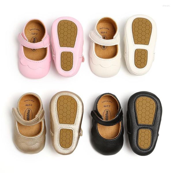 Primeiros caminhantes primavera bebê princesa sapatos ao ar livre indoor soft-soled criança pu crianças botas bonito meninas infantis calçados tesouro
