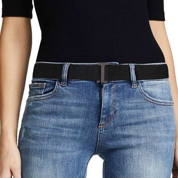 Cintura elastica invisibile da donna in 8 stili No Show Cintura con cinturino elastico invisibile con fibbia piatta per abiti pantaloni jeans