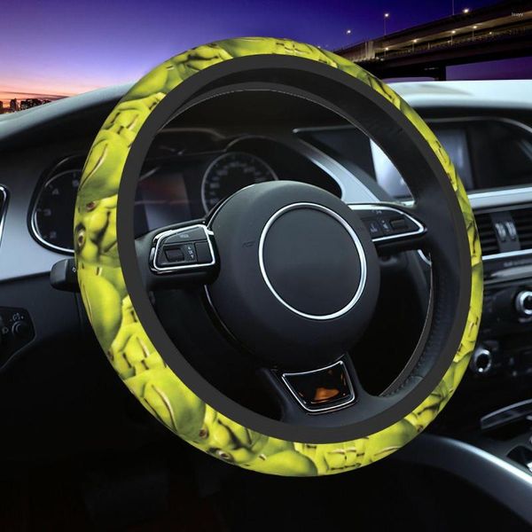 Coprivolante da 38 cm Shrek Collage Soft Smile Treccia sulla copertina Accessori per auto adatti per lo styling dell'auto