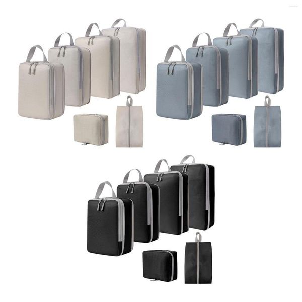 Вещевые сумки, 6 портативных упаковочных кубиков, полиэстеровый багаж для пеших деловых поездок