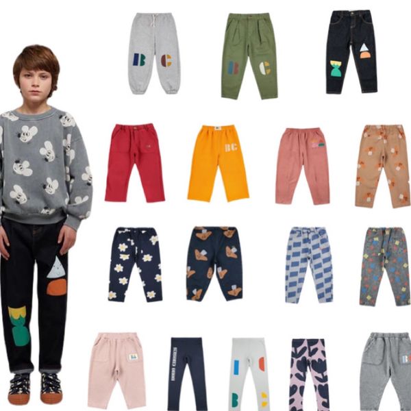 Hosen Kinder Jungen Mädchen Hosen Vorverkauf Bobo 2023 Herbst Winter Casual Cartoon-Muster Kinder Lose Druck Sport Hose 230906