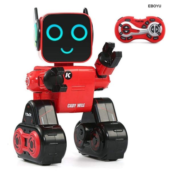 Electricrc animais r4 cady wile rc robô 24g inteligente controle remoto conselheiro brinquedo moeda banco presente para crianças 230906