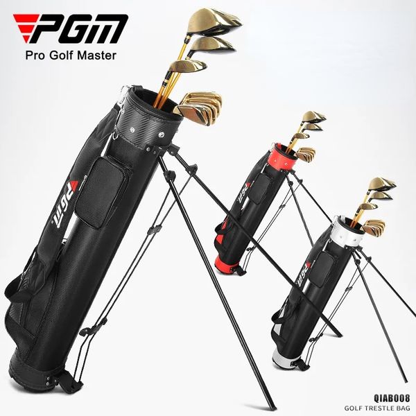 Sacos de golfe PGM Impermeável Golf Rack Sacos Leve Saco de Golfe Portátil Grande Capacidade Durável Carry Pack Pode Segurar 9 Clubes Cinto de Ombro 230907