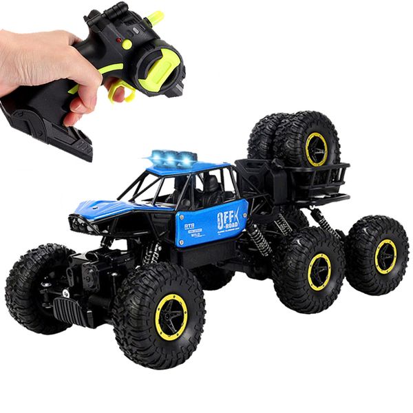 ElectricRC Carro Brinquedos Para Meninos 6WD 24GHz Elétrico RC Carro Rock Crawler Máquina de Carro de Controle Remoto no Controle de Rádio Off Road Car Toy 230906