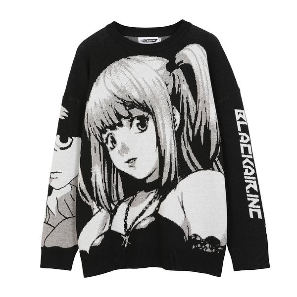 Männer Pullover Anime Kawaii Winter Männer Gothic Kleidung Goth Mann Pullover Männer Cartoon Frauen Tops Japanische Sweatshirt Männlich Streetwear harajuku 230907