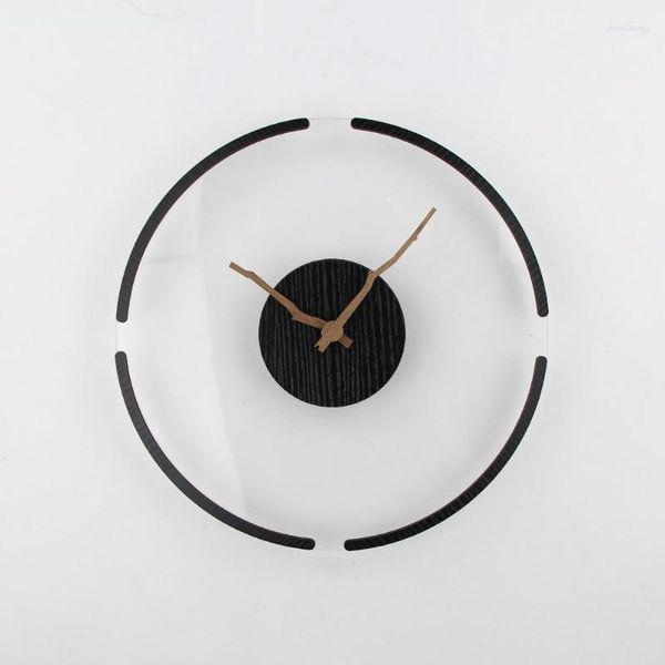 Relógios de parede Moderno Relógio Estético Arte Original Silencioso Único Clássico Retro Minimalista Interior Horloge Murale Decoração de Casa