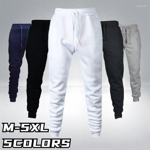 Calças masculinas 2023 Moda Mens Corredores Casual Fitness Sportswear Skinny Sweatpants Calças Ginásios Track Baggy Loose Soft