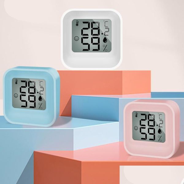 Termometri per uso domestico Mini Termometro digitale LCD Igrometro Temperatura elettronica per ambienti interni Portatile per consegna a goccia in cucina Dhgpu