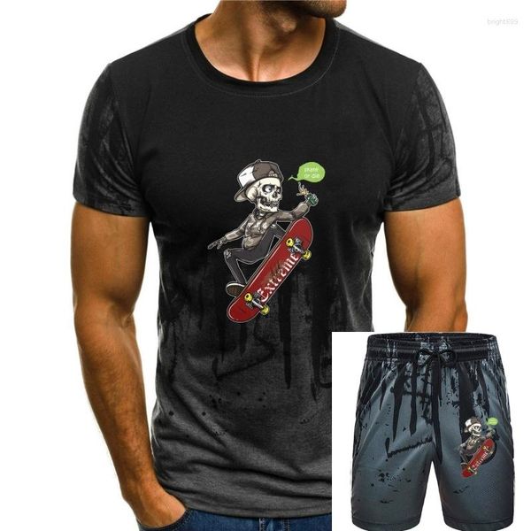 Herren T-Shirts Skating Boy Baumwolle Drucke T-Shirt Übergroße Tops Für Männer Kurzarm Kleidung High Street T-Shirts
