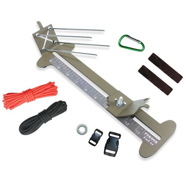 Outdoor Gadgets Monkey Fist Jig und Paracord-Armbandmacher-Werkzeugset, verstellbares Metallweben, DIY-Handwerk, 10,2 cm bis 33 cm, 230922
