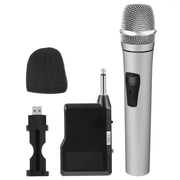 Microfoni Microfono wireless Karaoke portatile universale Pratico canto amplificato Altoparlanti multifunzionali portatili Laptop