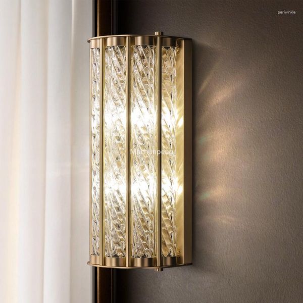 Настенный светильник, полностью медный свет, роскошный кристалл для гостиной, эстетичный декор для спальни, Wandverlichting Lights