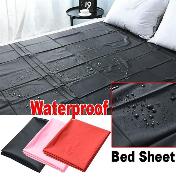 Novo pvc plástico adulto sexo lençóis de cama sexy jogo à prova dwaterproof água hipoalergênico colchão capa completa rainha rei lençóis c10262067