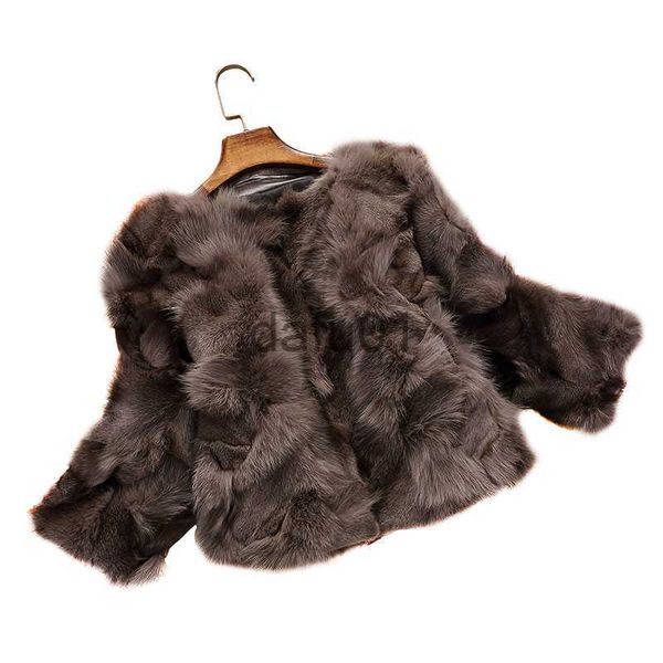 Mulheres Fur Faux Fur 2017 para vender Natural Real Fox Fur Casaco Genuíno Multi Cores Fox Fur Colete Frete Grátis Fashion Show Casaco Casaco Casaco Inverno X0907