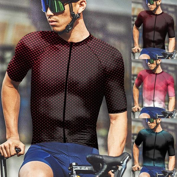 T-shirts pour hommes Packs de chemises pour hommes Mode d'été Casual Fixez l'impression numérique 3D Coton à manches courtes Compression supérieure