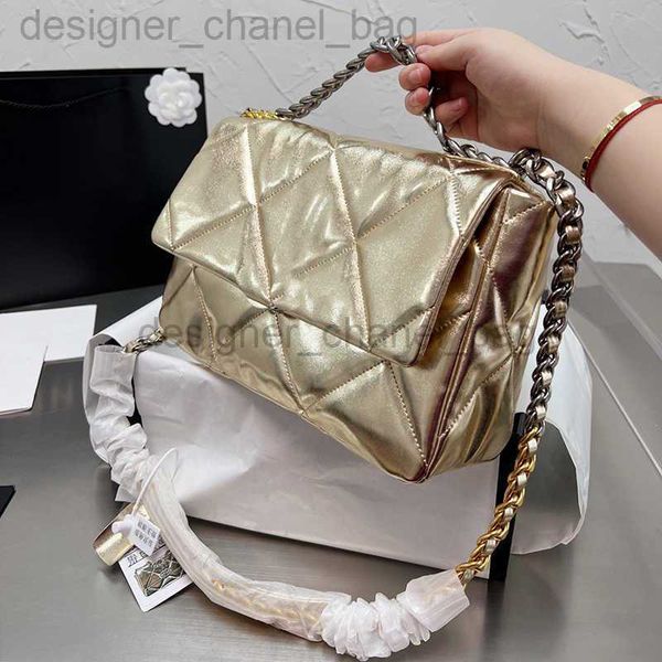 Borse a tracolla 30 cm Hot Designer Puff Crossbody Grande capacità 19 borse in pelle di agnello Diamond Lattice Borsa morbida Woc Catena con patta Borsa in pelle di capra Hasp