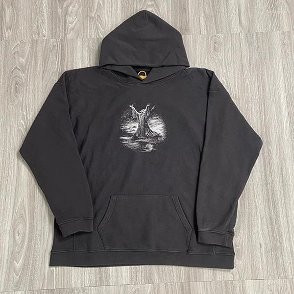 Erkek Hoodies Hoody Moda Vintage Ebedi Birliği İsa Hoodie Erkek Kadınlar En Kalite Ağır Kumaş Sweatshirtler Büyük Boy Alacaklar Kapşonlu