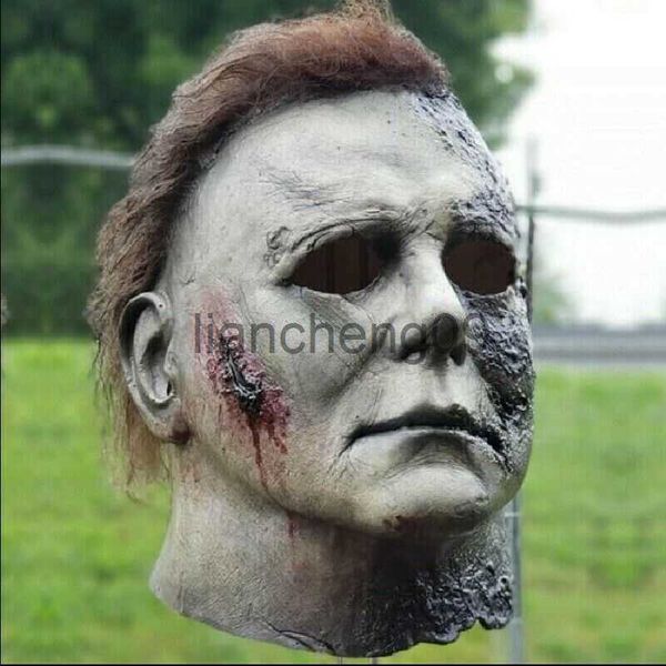 Máscaras de festa Michael Myers Máscara 1978 Halloween Filme Máscara de Látex Realista Máscara de Terror Assustador Cosplay Máscara Máscara de Festa X0907