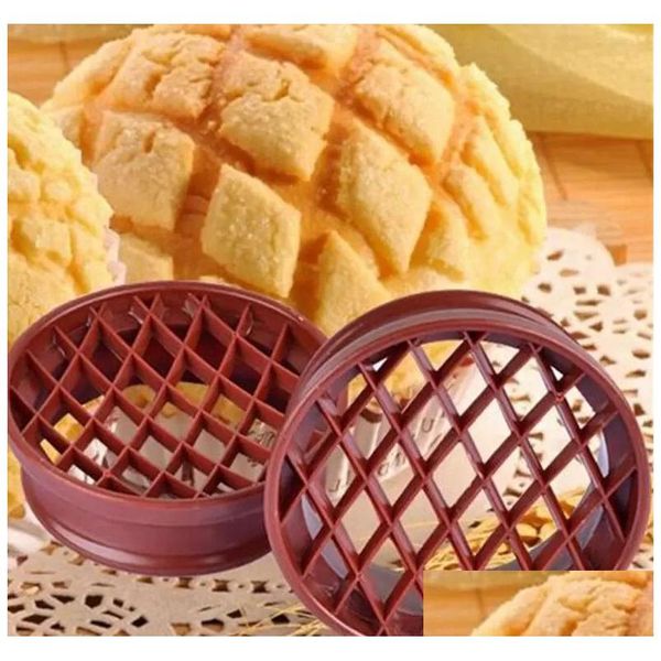 Moldes de cozimento Pão Molde Abacaxi Bun Usef Gravura Mods Eficiente Plástico Oco Bakeware Necessário para Família Rre15265 Drop Delive Dhahq