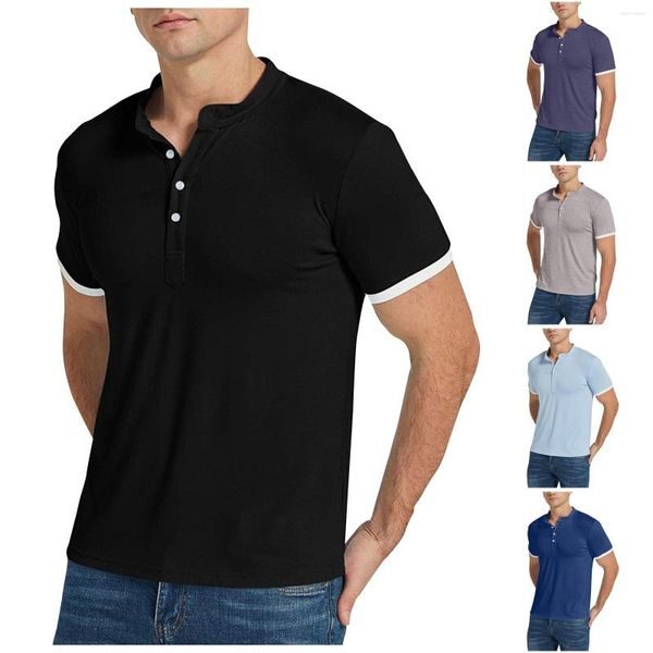 Camisas casuais masculinas roupas estereoscópicas habilidosas suporte de camisa bonito manga curta roupas de verão para