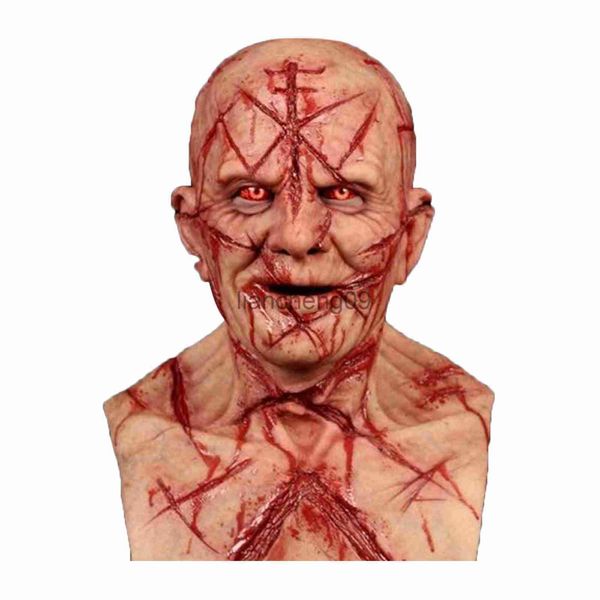 Party Masken Bald Narben Halloween Maske Horror Gesicht Kopfbedeckung Teufel Dämon Masken Cosplay Party Requisiten Maskerade Bühnenshows Werkzeug x0907