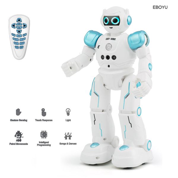 ElectricRc Hayvanlar R11 Cady Wike Akıllı RC Robot Uzaktan Kumanda Programlanabilir Hareket Sensörü Müzik Dans Oyuncak Çocuklar için 230906