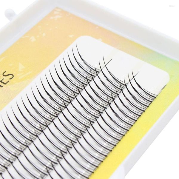 Cílios Postiços Profissional Individual Maquiagem Cílios Cluster 3D A/M Forma Spikes Lash Wispy Pré-fabricado Russo Natural Fofo