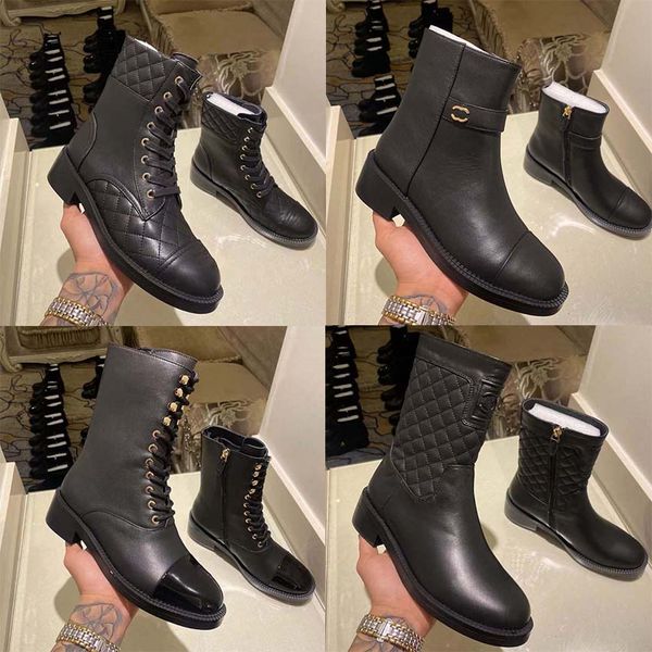 stivali firmati stivale da donna Morbida pelle bovina con plateau lettera Scarpa casual in pelle moda Scarpe alte da donna