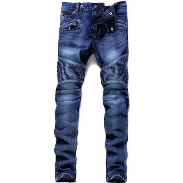 Jeans Rock Renaissance Jeans Gli Stati Uniti Street Style Ragazzi Jeans ricamati con foro Designer Uomo Donna Moda2847