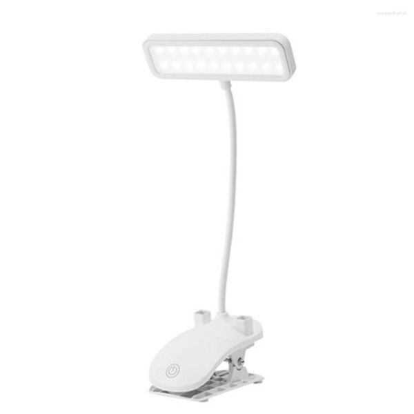 Candeeiros de mesa Clip On Light Luzes de mesa USB de três velocidades