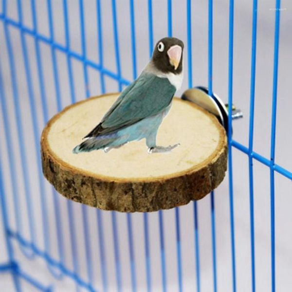 Diğer Kuş Malzemeleri Ahşap Squirrel Chinchilla Parrot Pet Dinlenme Oyuncak Kafesi Tünel Platformu Stand
