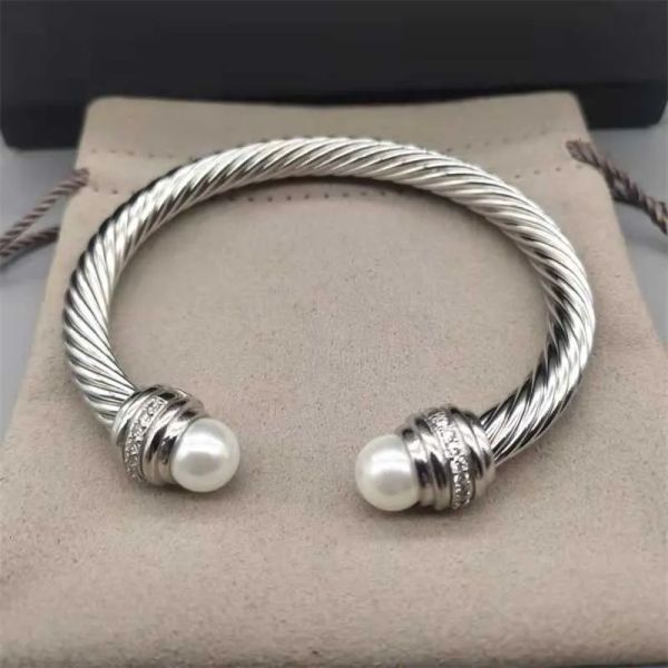 2024Bangle Designer Braccialetti con anelli di canapa Perle intrecciate Spesse 7MM Catena Bracciale ovale Designer di gioielli Uomini Amore Donne Apertura G2309823PE-3