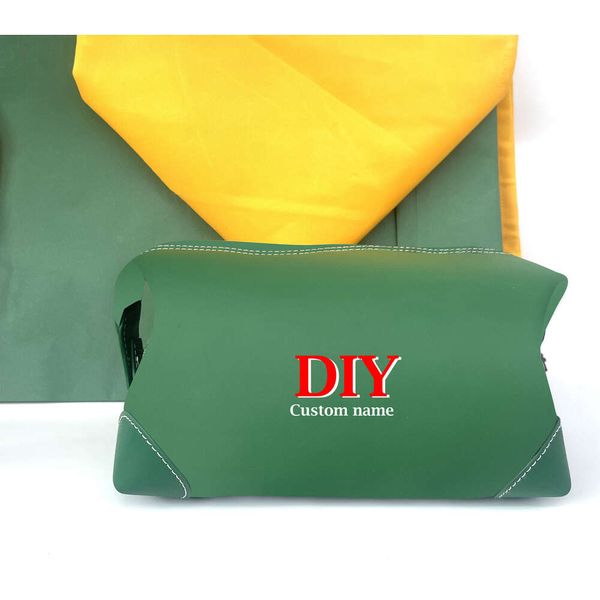 Hund Goyar Clutch Taschen Frauen Männer DIY benutzerdefinierte Namen anpassen Toilette Ecrue Tasche höchste Qualität Umschlag Paket Dokumente Kulturbeutel