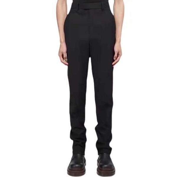 Pantaloni stile Bv con cerniera divisa nella parte inferiore del piede pantaloni casual a gamba larga pantaloni da uomo dritti237C