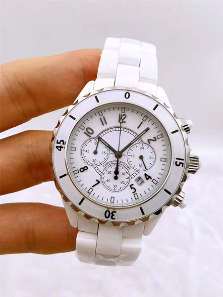 Seramik saat moda markası 35mm 41mm suya dayanıklı kol saatleri lüks kadın kuvars saat moda hediye markası lüks saat ch015