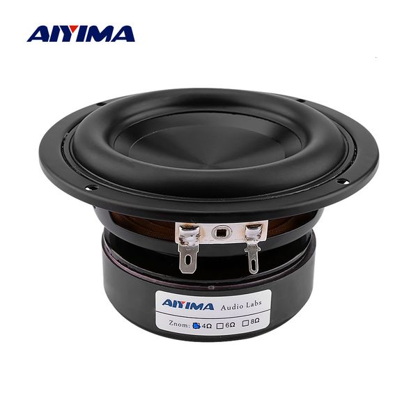 Taşınabilir Sers Aiyima 1pc 4 inç Woofer Ses Ser Sürücü 8 Ohm 100W Bas Hifi Ses Müzik Su Geçirmez Subwoofer DIY Ev Tiyatrosu 230908