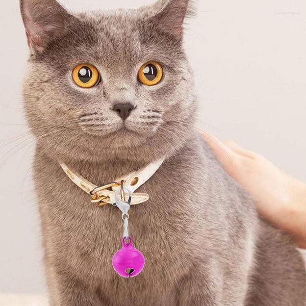 Collari per cani Modello colorato per animali domestici Collare per gatti e piccoli con campanella Accessori per ciondoli in metallo per