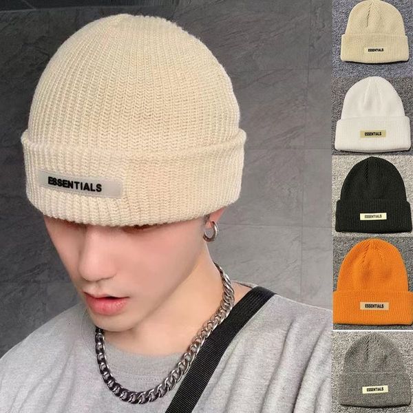 BeanieSkull Caps Chapéus De Malha Para Mulheres Chapéu Preto Inverno Mens Senhoras Grosso Cap Chaopai Lã Landlord Guapi 230907