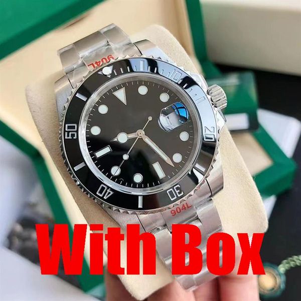 Mens Watch Designer Relógios de Alta Qualidade Homens Automático Mecânico 2813 Movimento 904L Aço Inoxidável 41mm Cerâmica Bezel Submariner305O