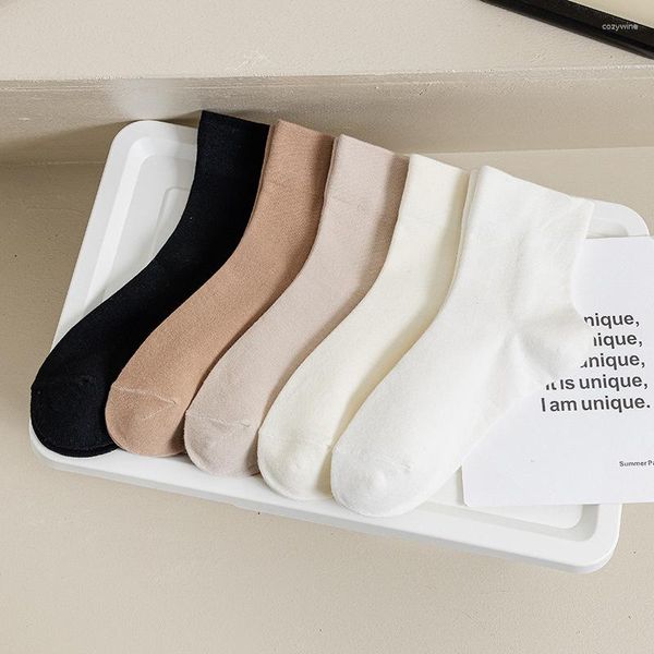 Frauen Socken frauen Crew Hohe Qualität Frühling 2023 Japanischen Stil Atmungsaktive Casual Kurze Für Damen Baumwolle Dünne