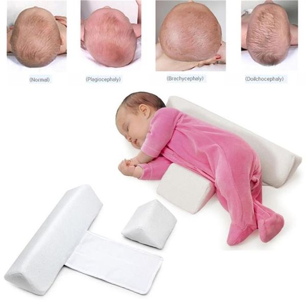 Bebê nascido moldando estilo travesseiro anti-rollover lado dormir travesseiro triângulo infantil bebê posicionamento travesseiro para 0-6 meses 211025186s