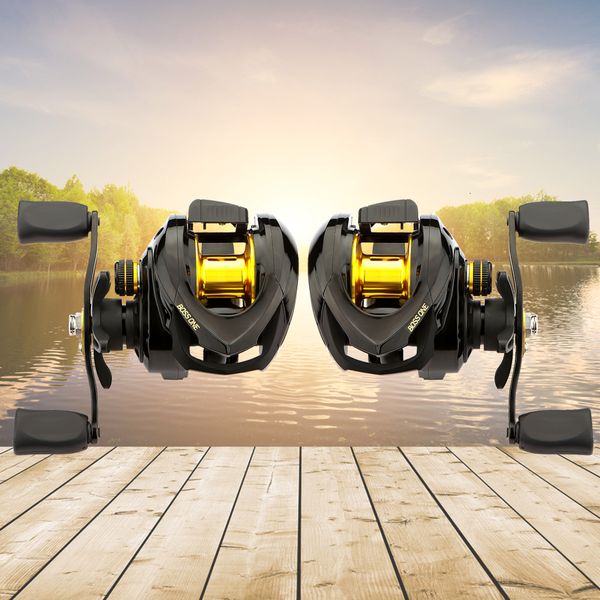 Fly Fishing Reels2 Reel Alta Velocidade Baitcasting Metal Gear Ratio 721 Rolamento 181BB Acessórios de água salgada para iniciantes 230907