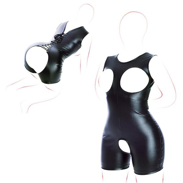 CamaTech боди с открытой промежностью и грудью для женщин, БДСМ бондаж, регулируемая кожаная смирительная рубашка без вырезов, сексуальные игрушки2284