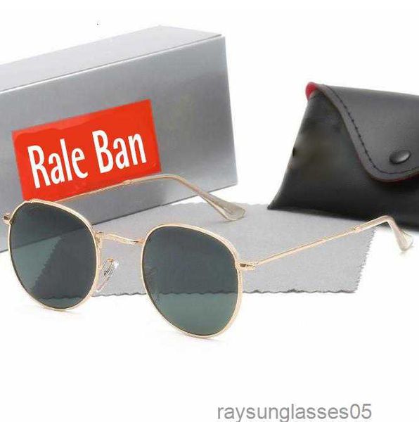 Männer Rale Ban 52mm Sonnenbrille Klassische Marke Retro Frauen Gläser 2022 Luxus Designer Brillen Rays Band 3447 Bands Metallrahmen Designer Sonnenbrille Frau