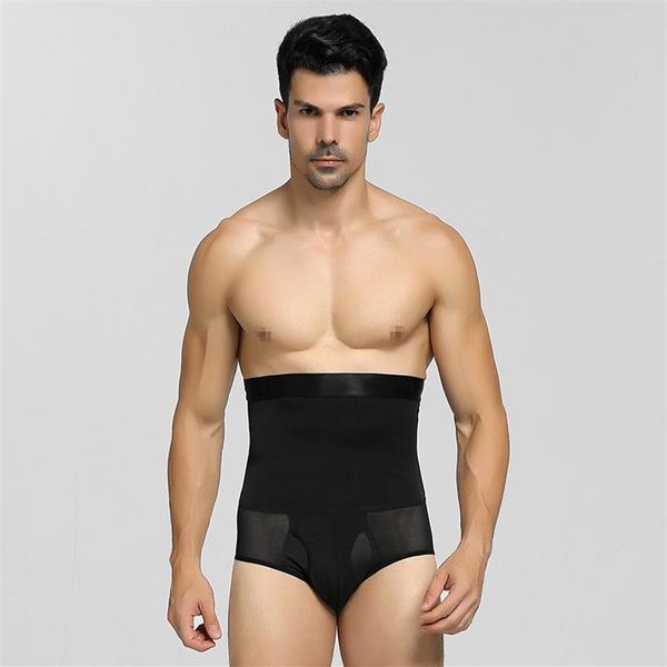 Modeladores de corpo masculino shapewear para homens shorts de compressão shaper cintura trainer controle de barriga emagrecimento modelagem calças cinto bo302x