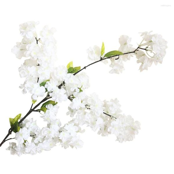 Flores decorativas flor artificial planta bonsai decoração de casamento 1 peça acessórios para casa cereja f21 #35