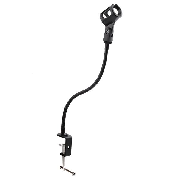 Acessórios de estúdio de iluminação Suporte Desktop Portátil Suporte de microfone de transmissão ao vivo com clipe de 360 graus Boom Arm Office Flexível Gooseneck 230908