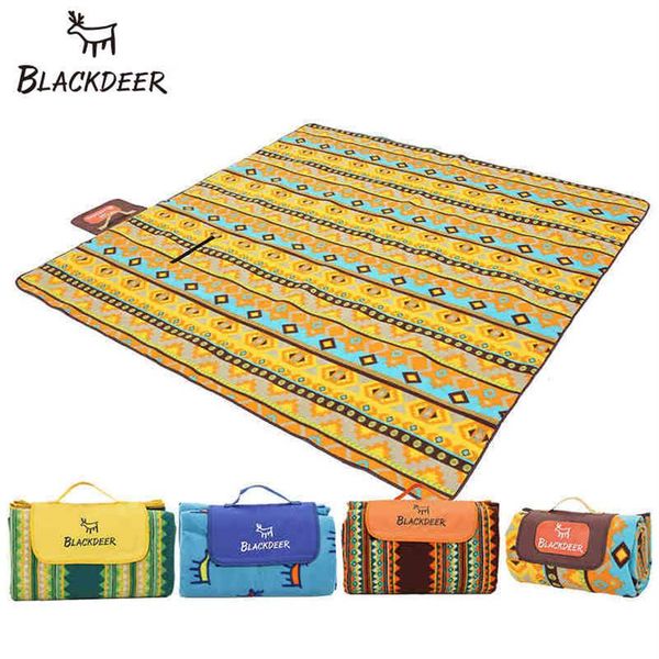 BLACKDEER Tappetino da campeggio per picnic all'aperto Impermeabile in foglio di alluminio pieghevole Plaid da spiaggia per coperta per dormire Materasso turistico in pile 212622