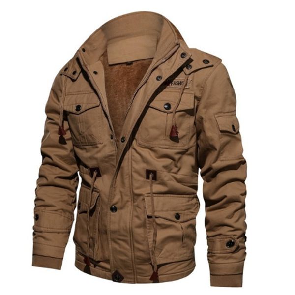 Casacos de inverno de lã interna dos homens casacos grossos quentes com capuz casacos térmicos mais grossos outerwear masculino jaquetas militares parkas tamanho S-5XL