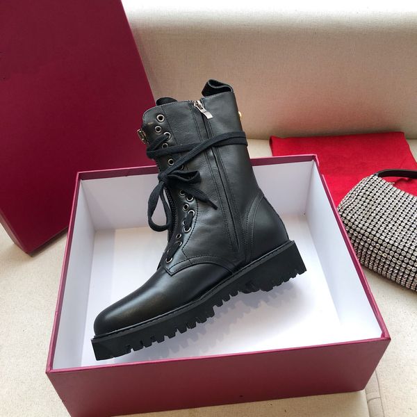 Marca de luxo das mulheres do exército metade martin cavaleiro botas ao ar livre escalada de montanha zip sapatos tamanho 35-41